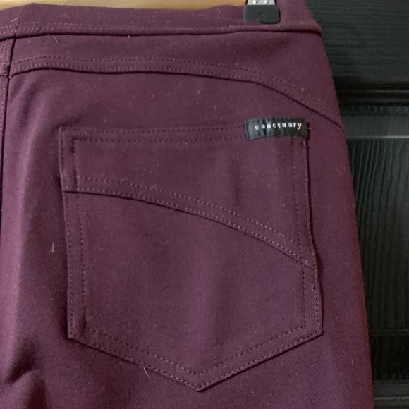 Burgundy Sanctuary Leggings size XS - Picture 2 of 3